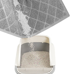 Niubya Premium Cat Litter Mat waterproof bottom protects floors.