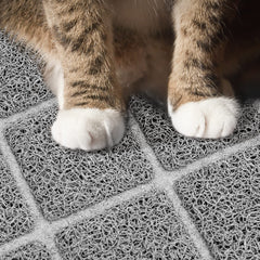 Niubya Premium Litter Mat waterproof bottom keeps floors dry.