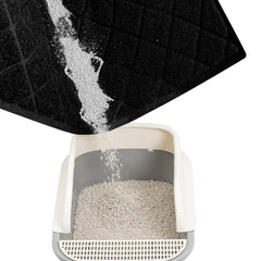 Mesh layer on Niubya mat captures fine dust and small particles