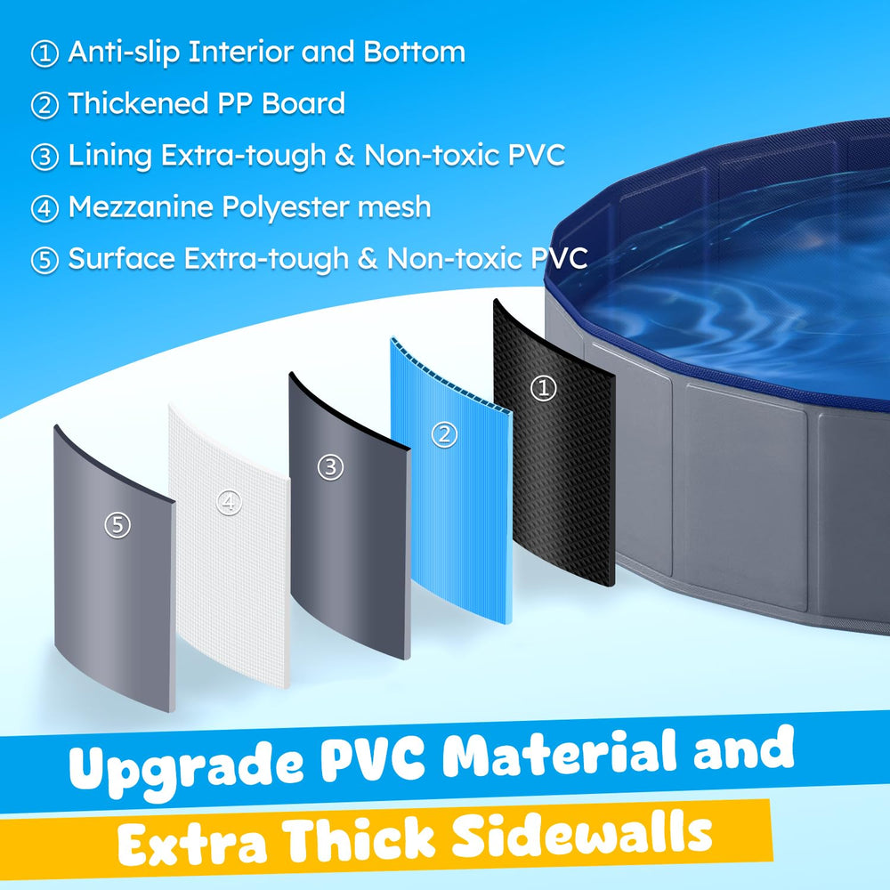 Niubya PVC pet bath pool material emphasizes durability and puncture resistance
