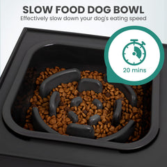 Niubya slow-feeder dog bowl helps pace meals for calmer, mindful dining.