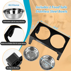 Niubya stainless steel dog bowls are durable and dishwasher safe