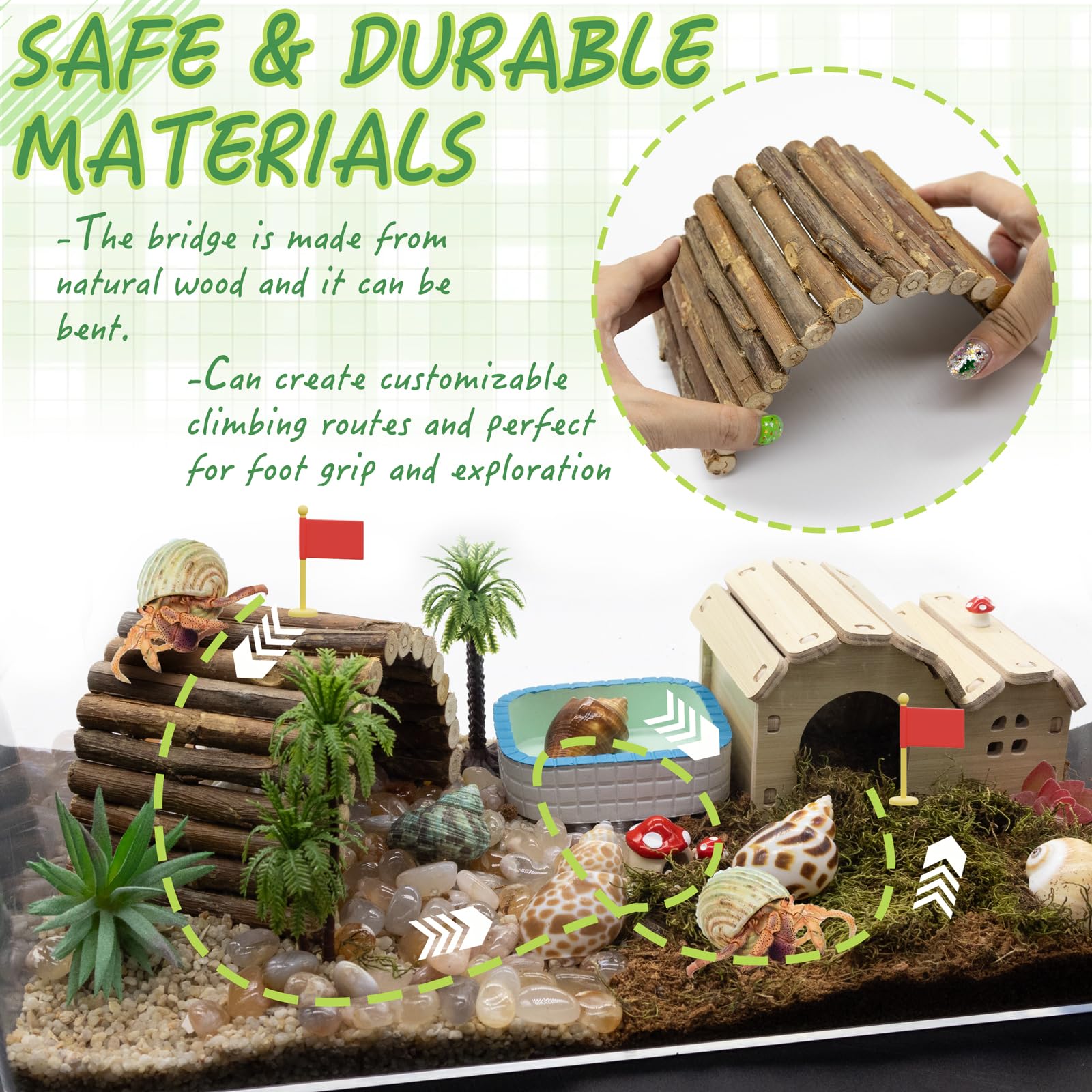 Niuohoy full habitat enrichment for diverse small pets.