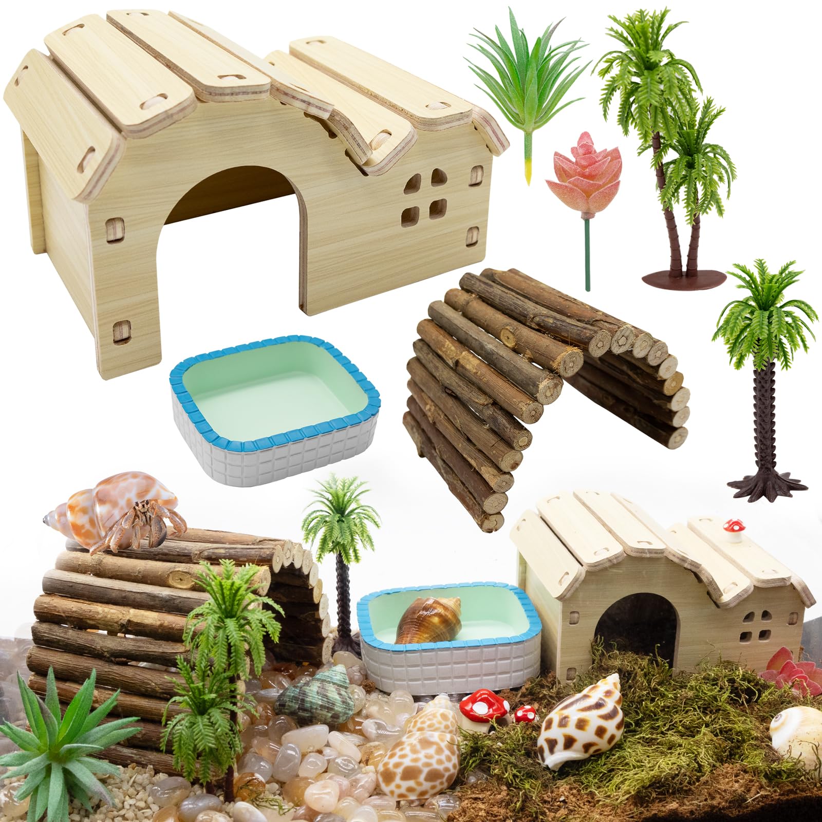 Niuohoy M-shaped hideout provides secure shelter and enrichment.