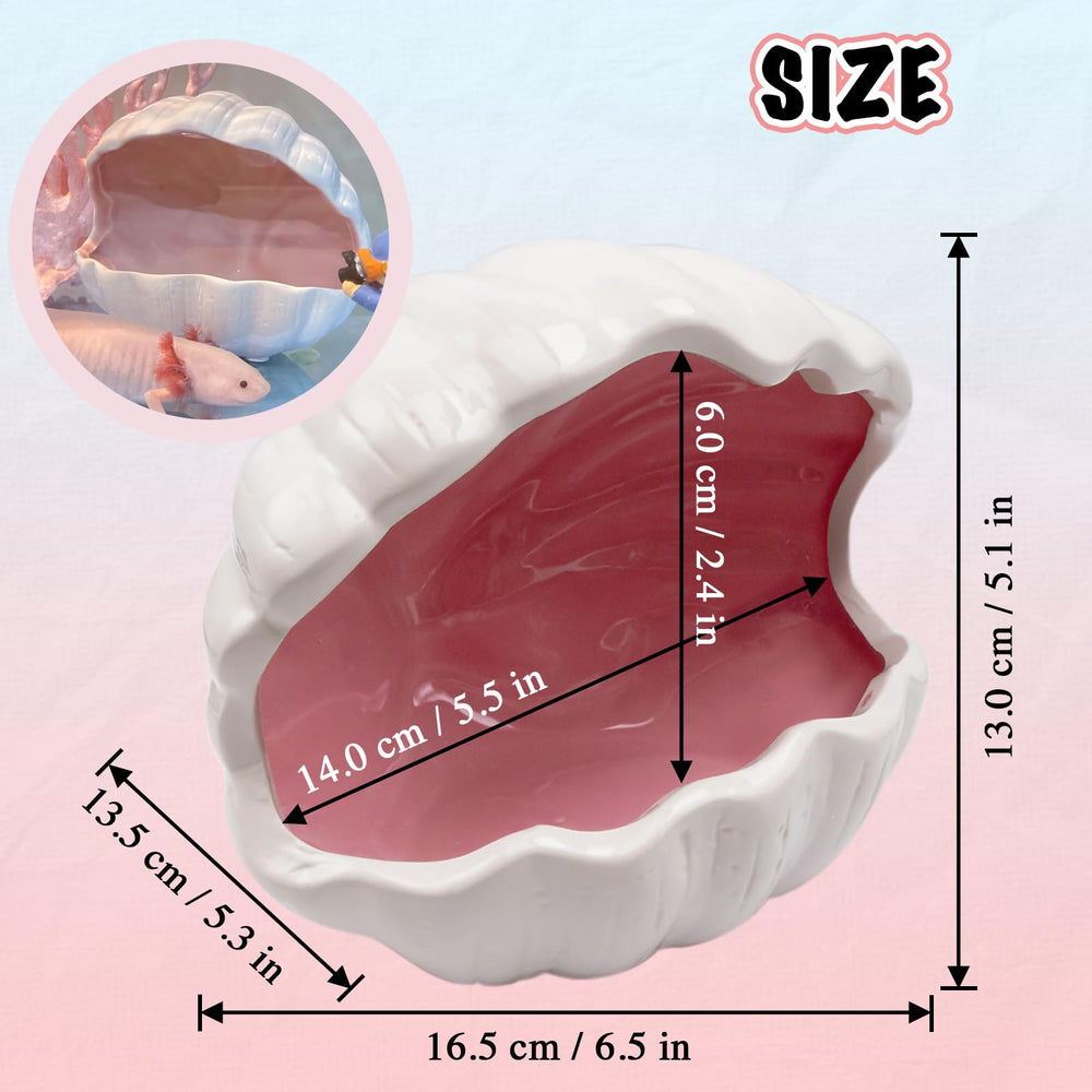 Niuohoy pink ceramic cave with double glaze enhances tank decor.