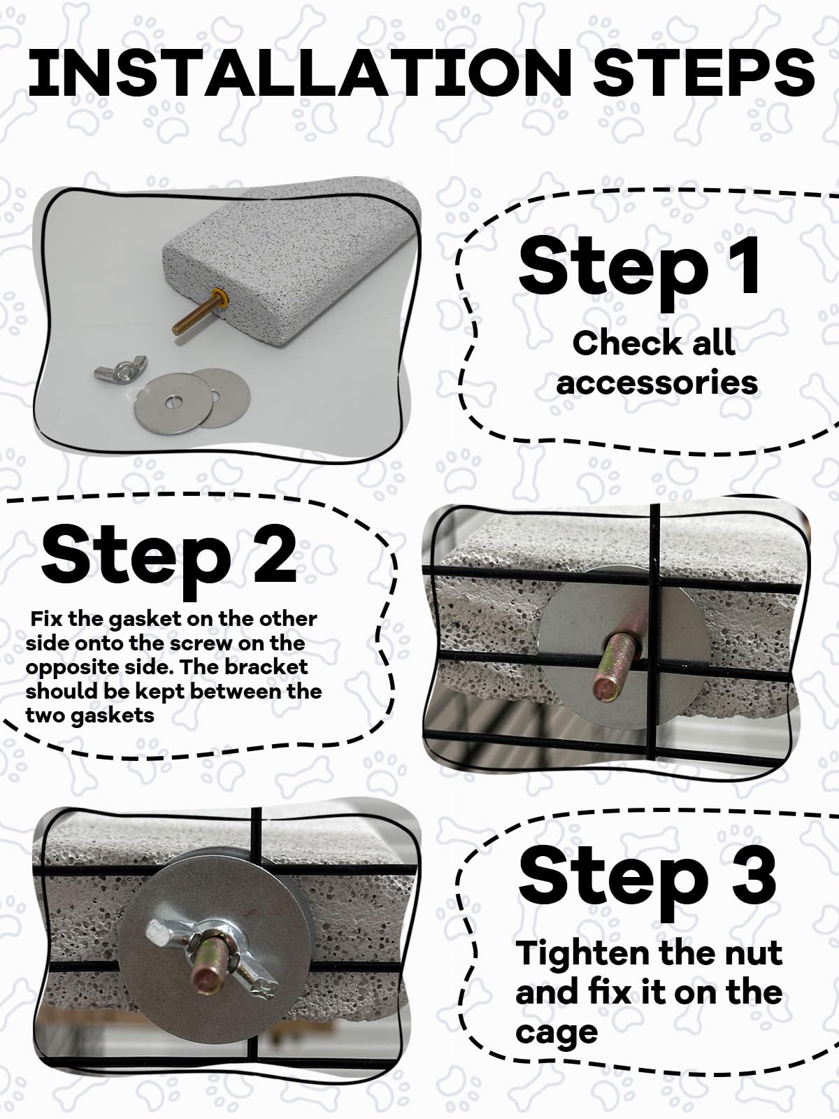 Niwaes multi-use ledge encourages chewing, perching, and exercise.