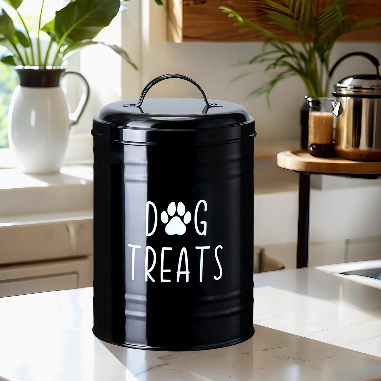 NIXBYO pantry storage scene with organized pet treats within reach