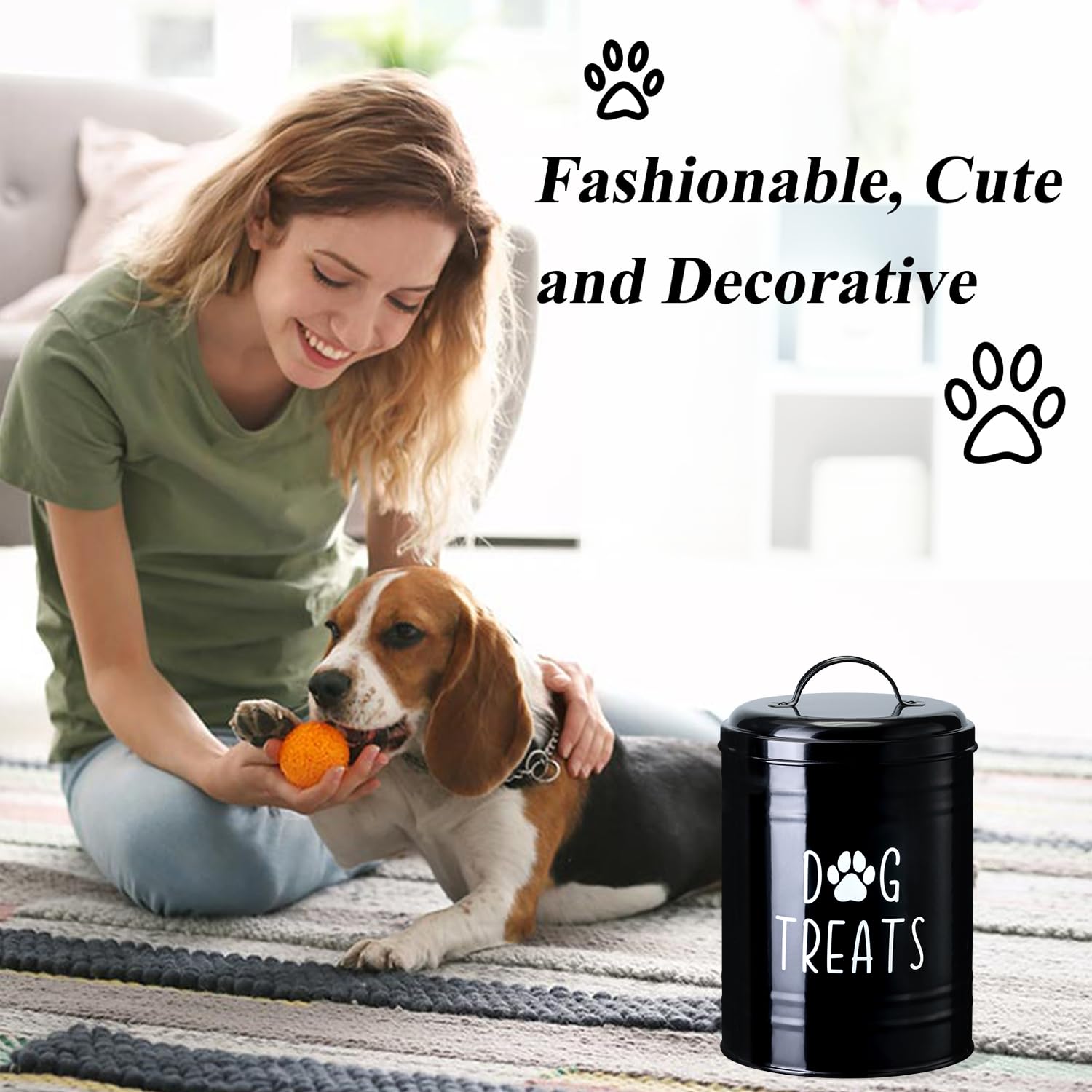 Pet-friendly storage for dogs and cats treats