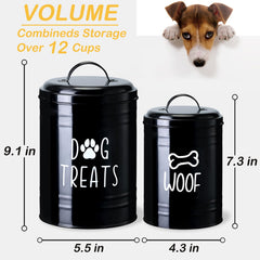 NIXBYO two-jar set side by side for convenient treat storage