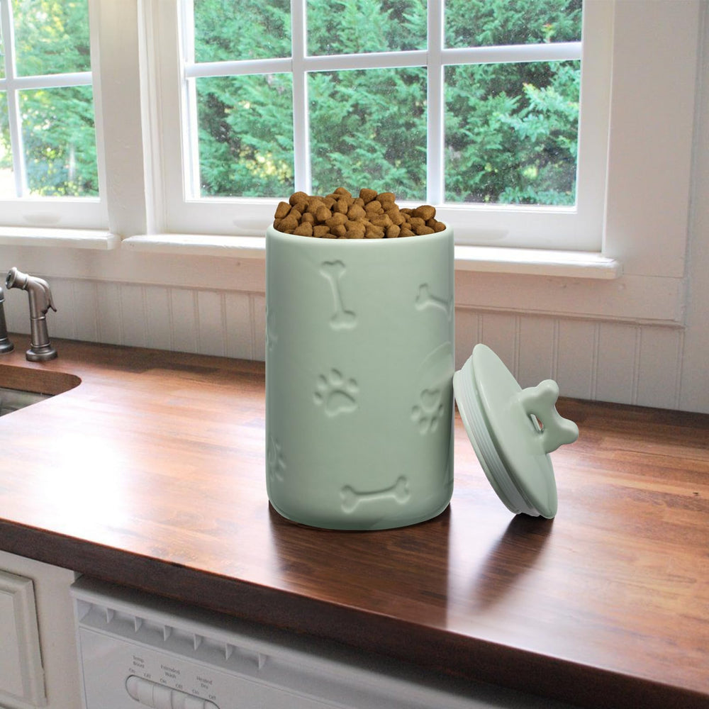 NIXBYO kitchen pet snack canister helps organize treats neatly