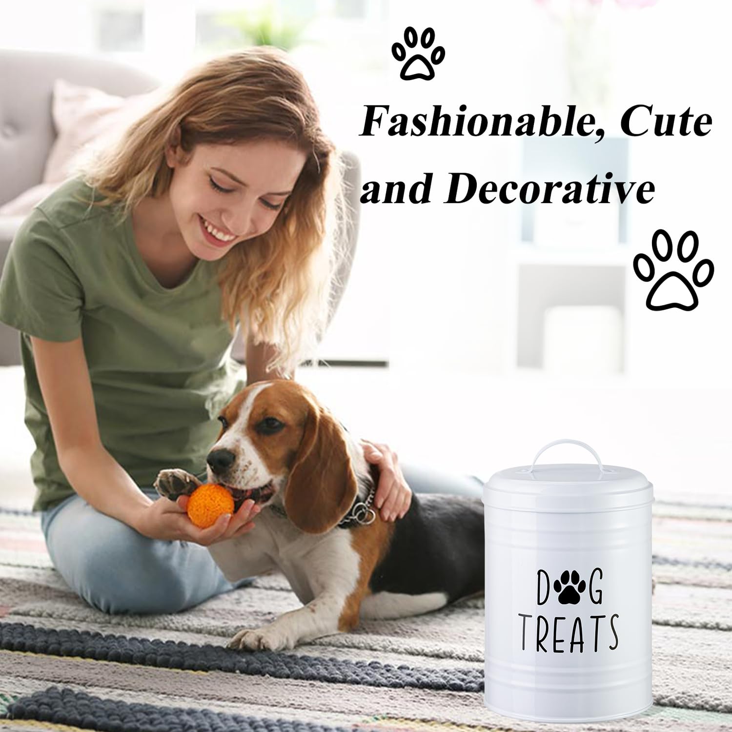 NIXBYO pet storage container helps keep pantry organized and pet routine simple.