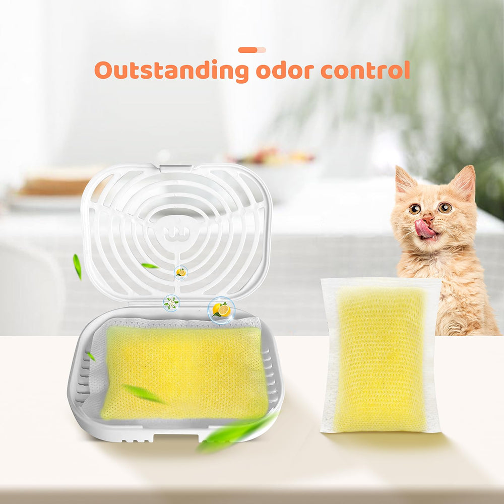 NIXOOT odor remover refills fit into litter boxes and cat furniture for versatile placement.