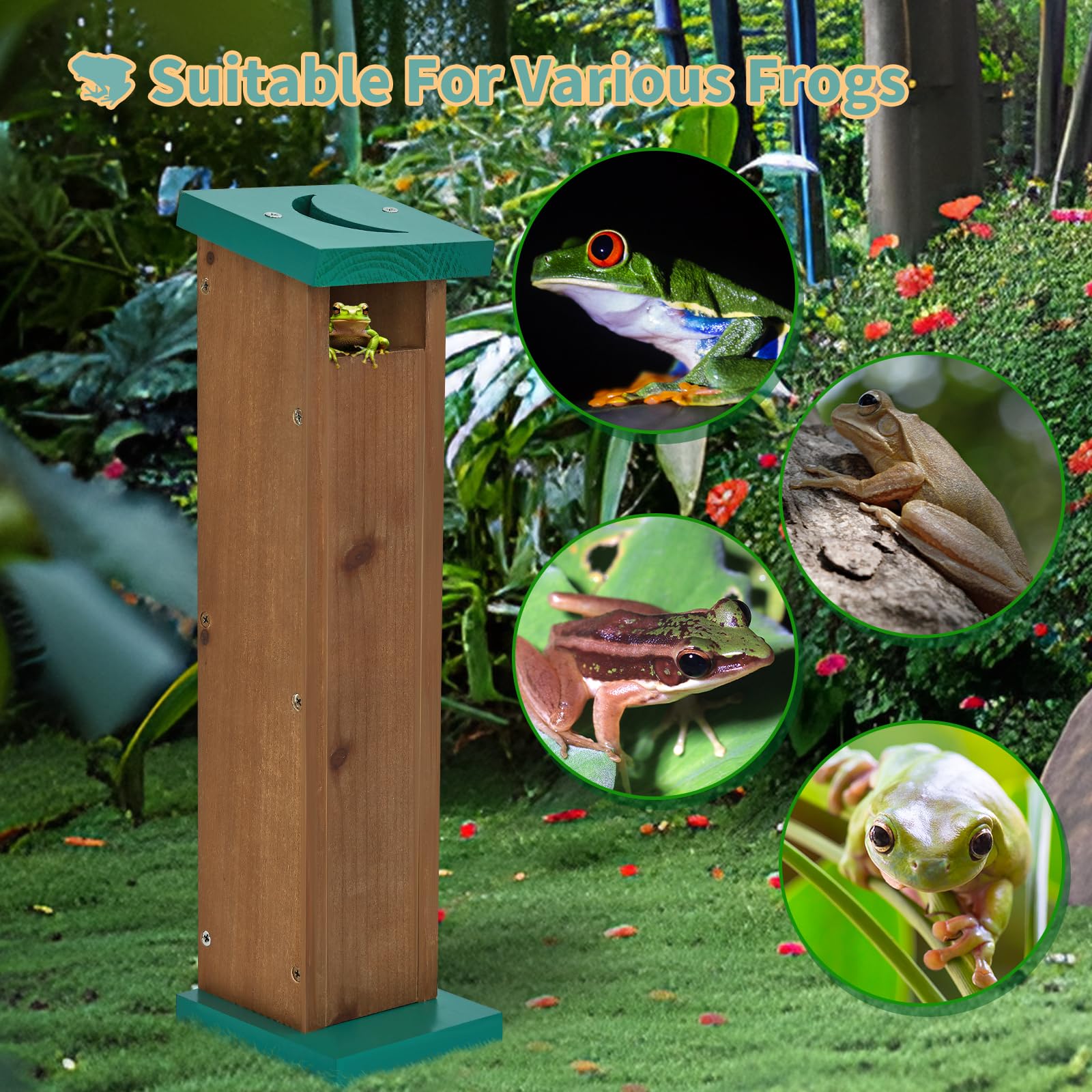 Niyanghome garden-decor tree frog nest enhances outdoor spaces and wildlife watching
