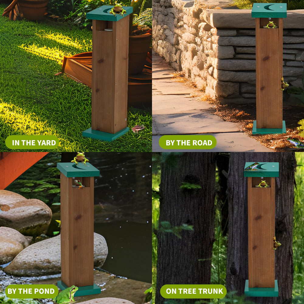 Niyanghome indoor-outdoor tree frog shelter supports day rest and night activity