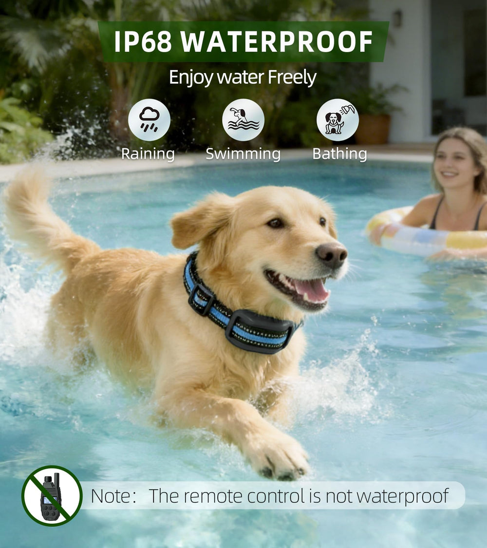 NJJAETKSP Adjustable collar fits 15–120 lbs dogs.