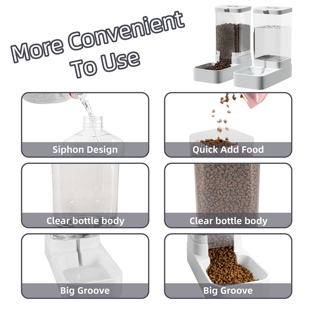 NKECOBJI gravity water dispenser side view promotes clean, automatic refills