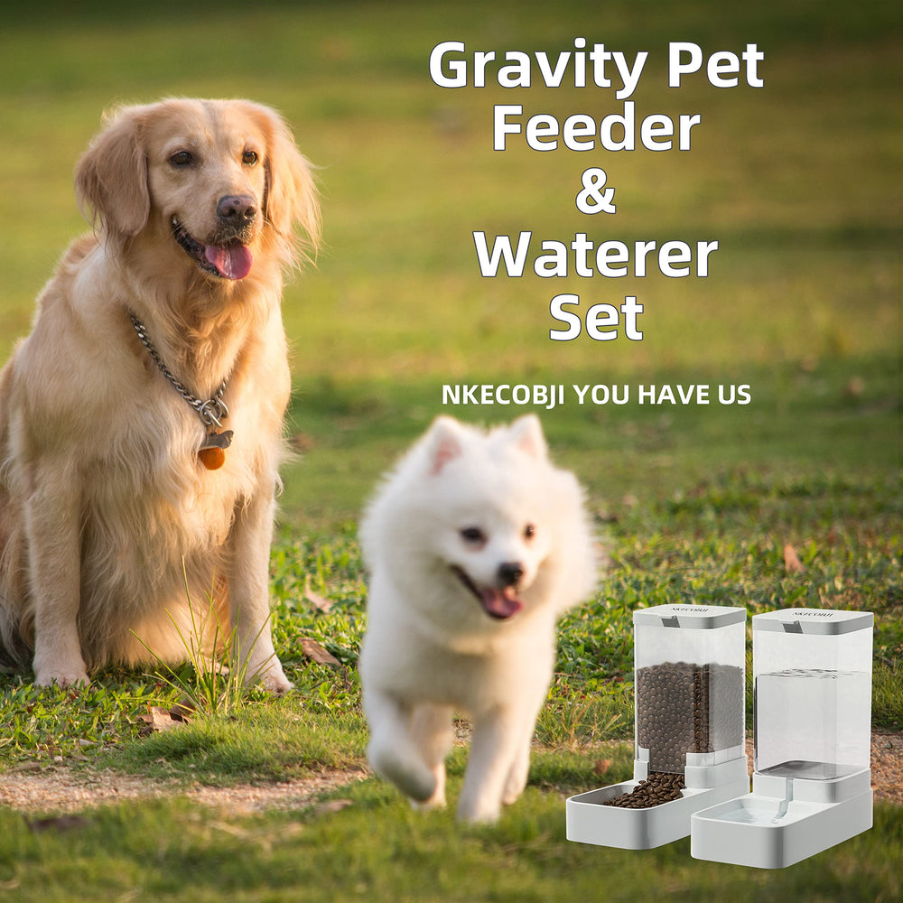 NKECOBJI pet feeder supports dogs and cats during travel or busy days