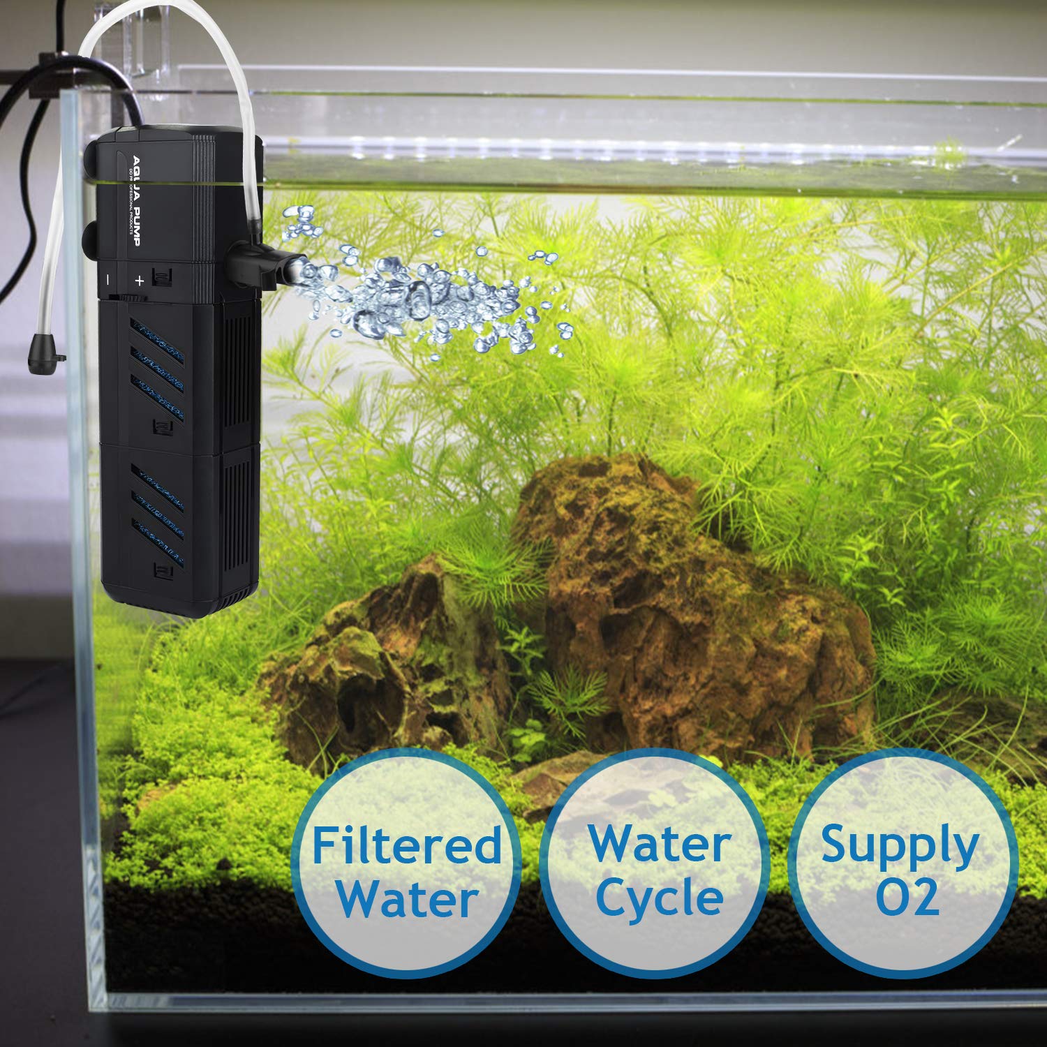 NO.17 compact and quiet motor for discreet operation in tanks.
