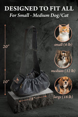 NOAH AND PAW padded strap provides comfort on long walks.