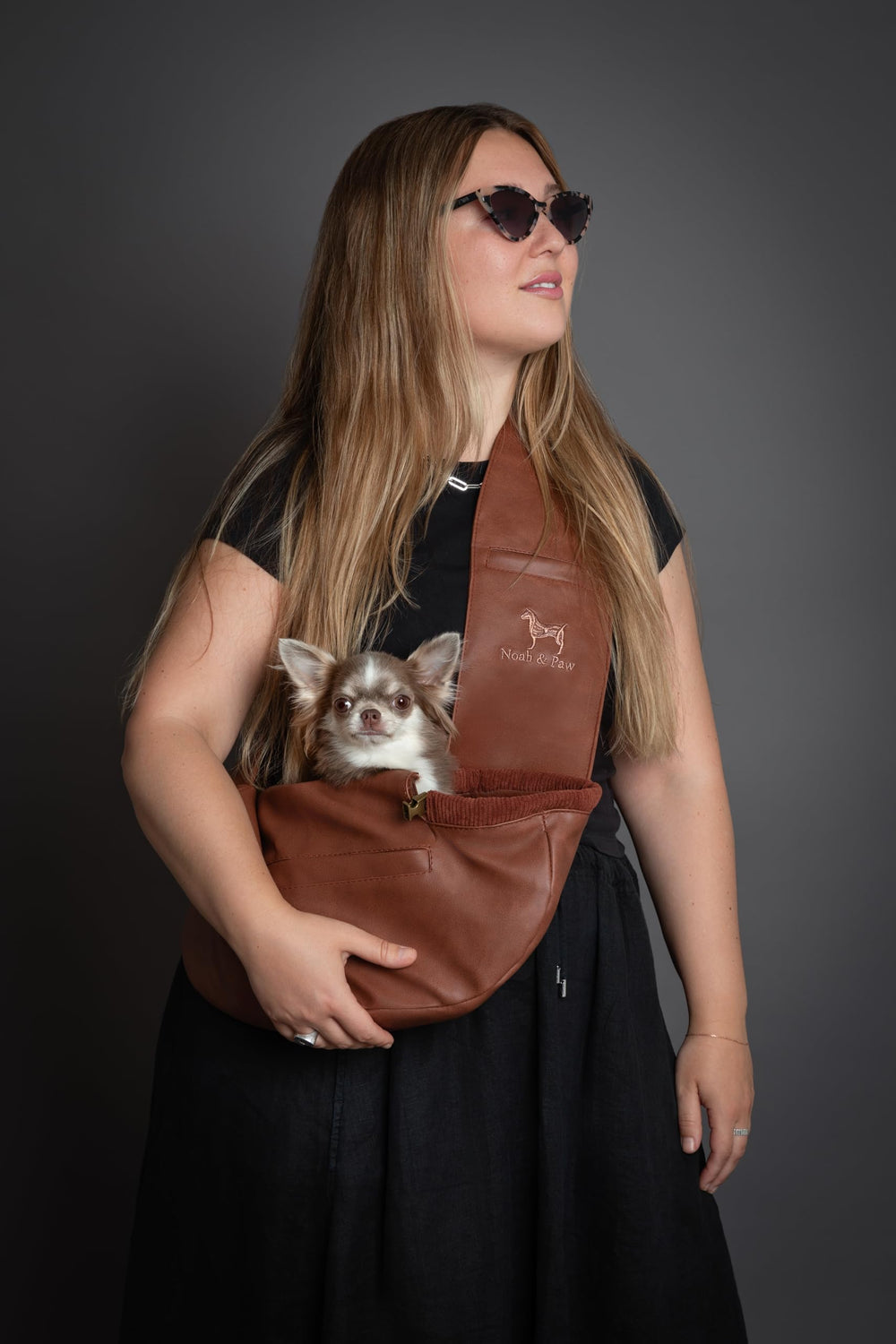 Noah & Paw compact sling is travel-friendly for small pets