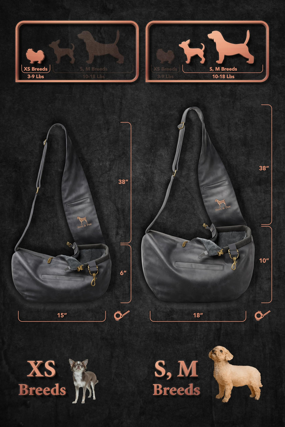 Noah & Paw 3x safety features protect your pet during trips and strolls.