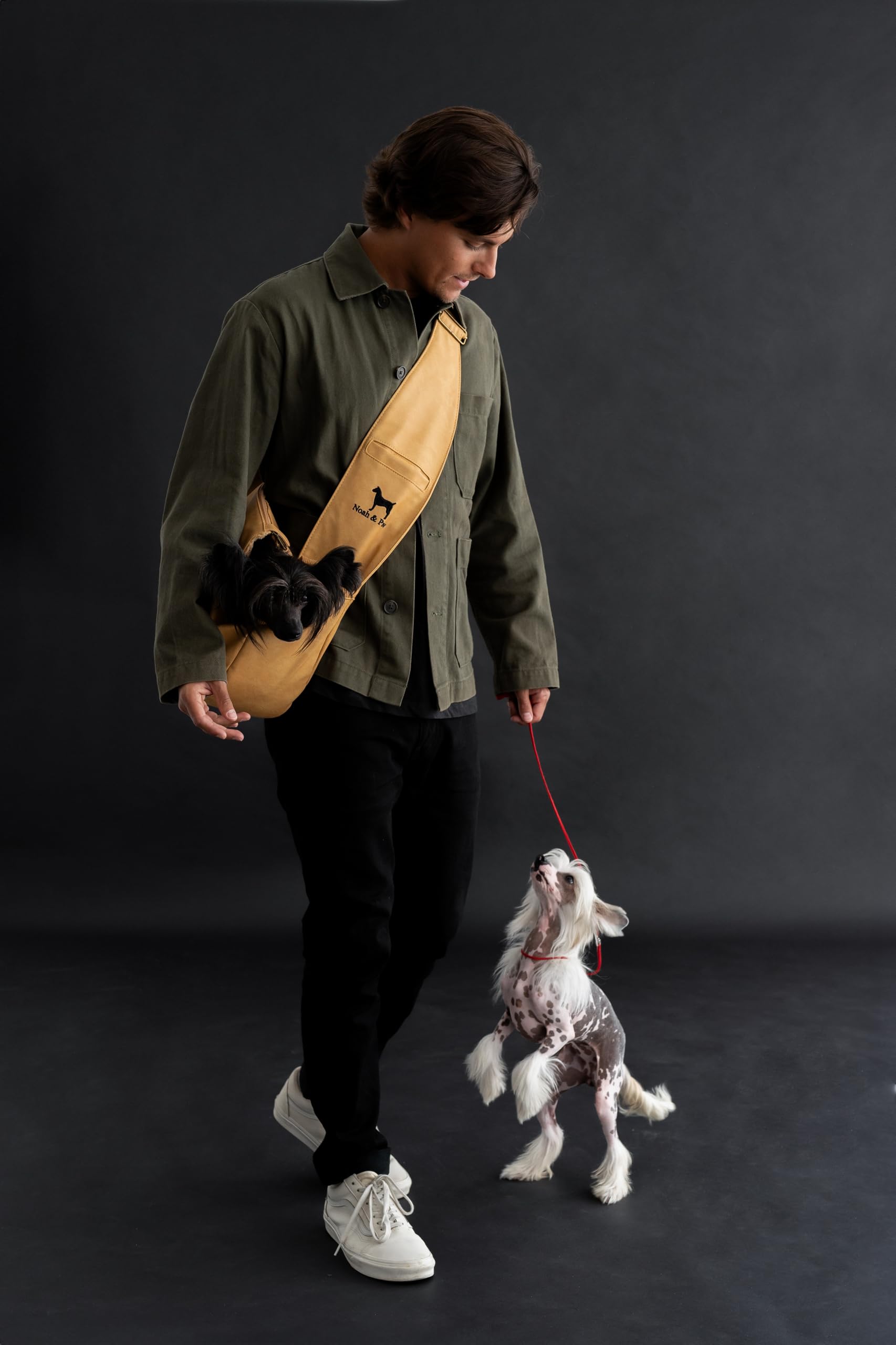 NOAH & PAW adjustable strap fits wearers of all sizes for comfort.