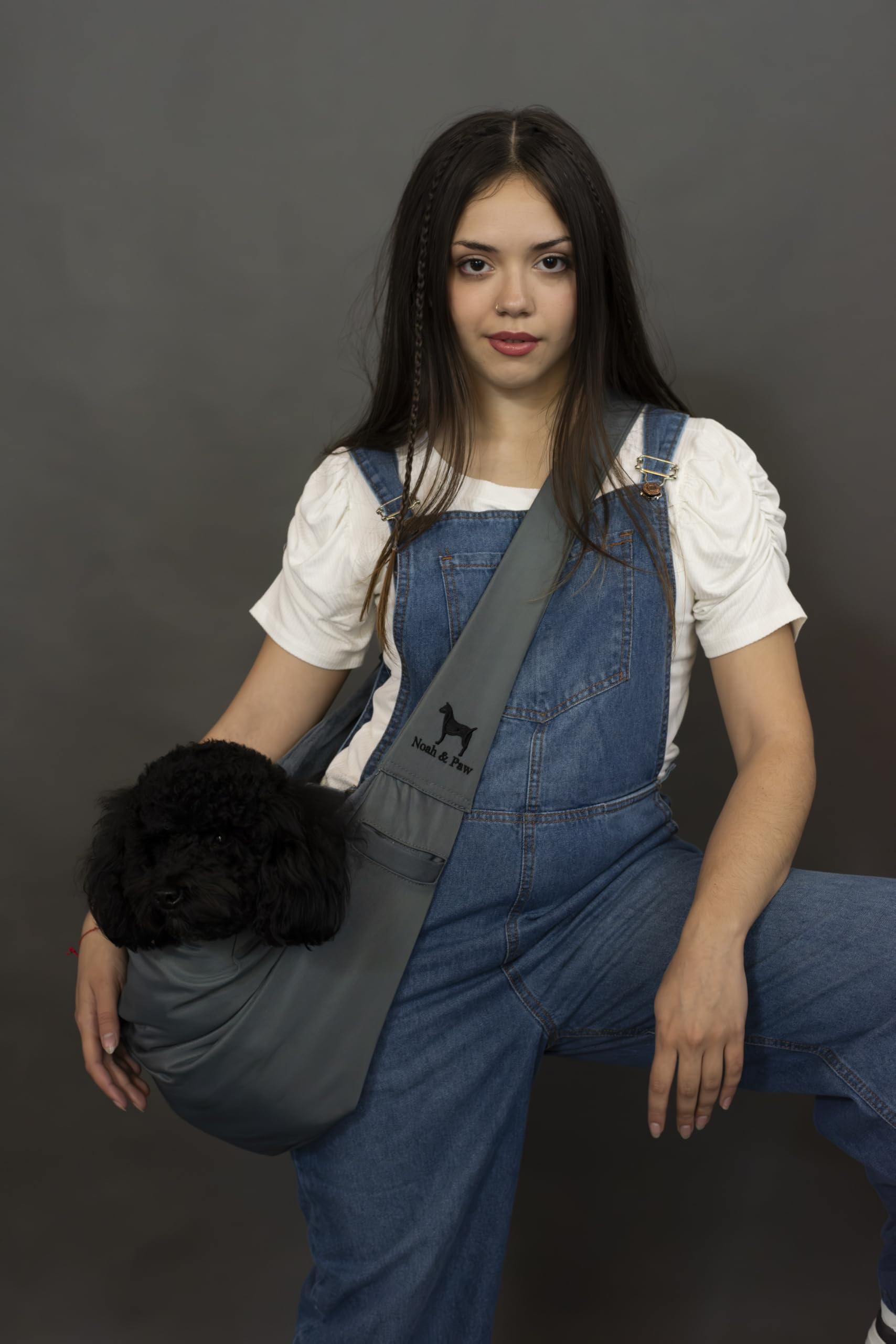 Noah & Paw dog sling carrier compact-design fits in small bags