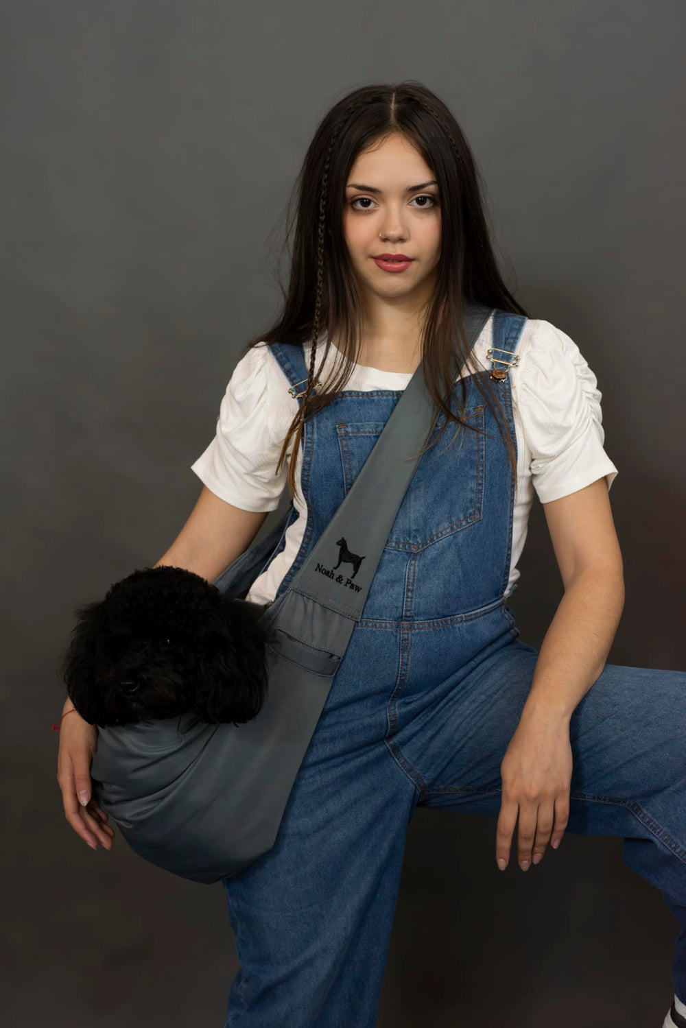 Noah & Paw dog sling carrier compact-design fits in small bags