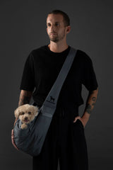 Noah & Paw dog sling carrier in twill-fabric for durable daily use
