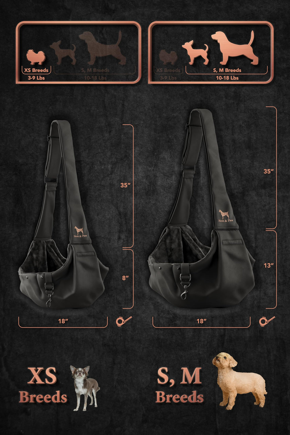 NOAH & PAW Fur-lined interior provides cozy comfort for small pets