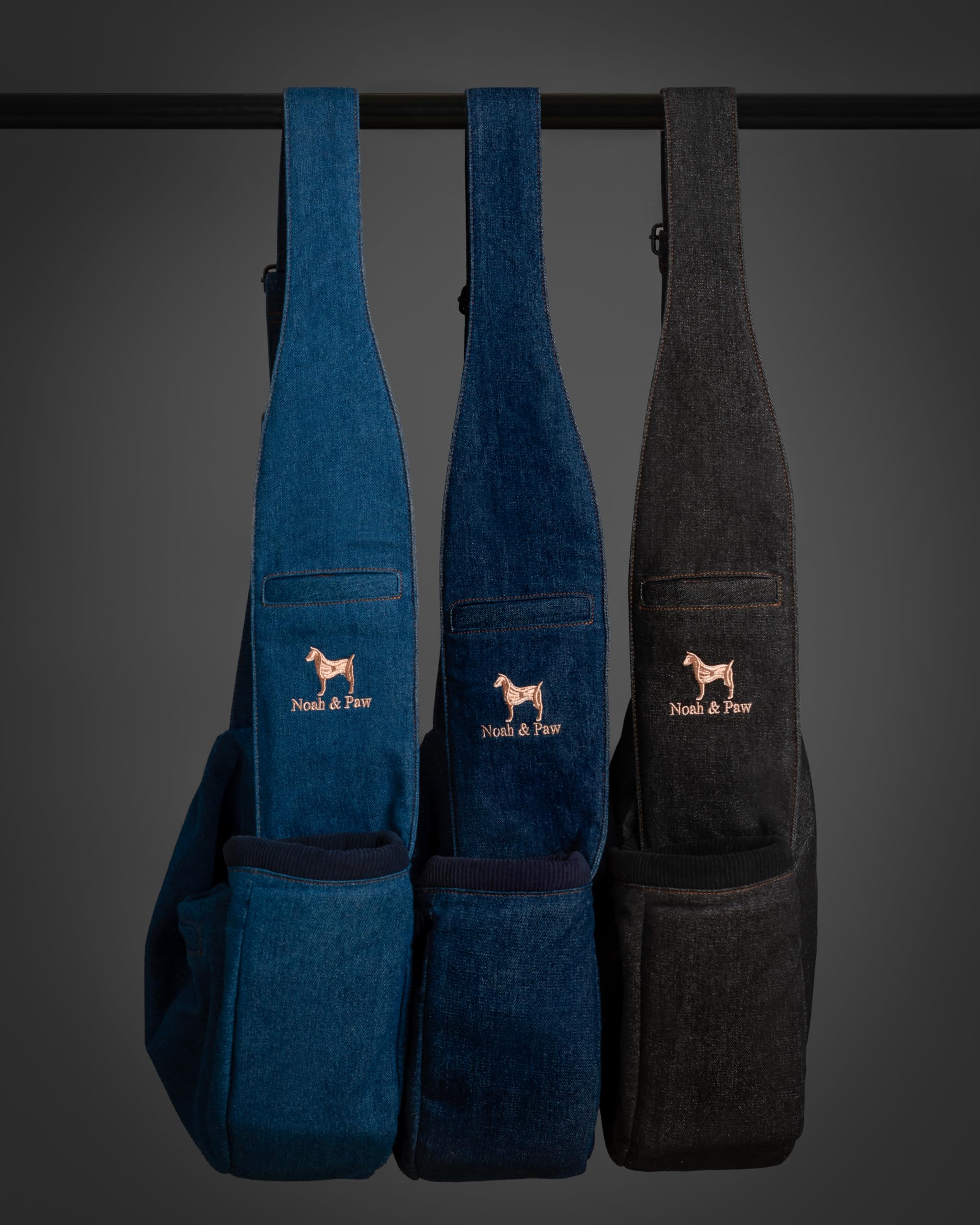 NOAH & PAW denim with faux fur lining adds soft warmth.