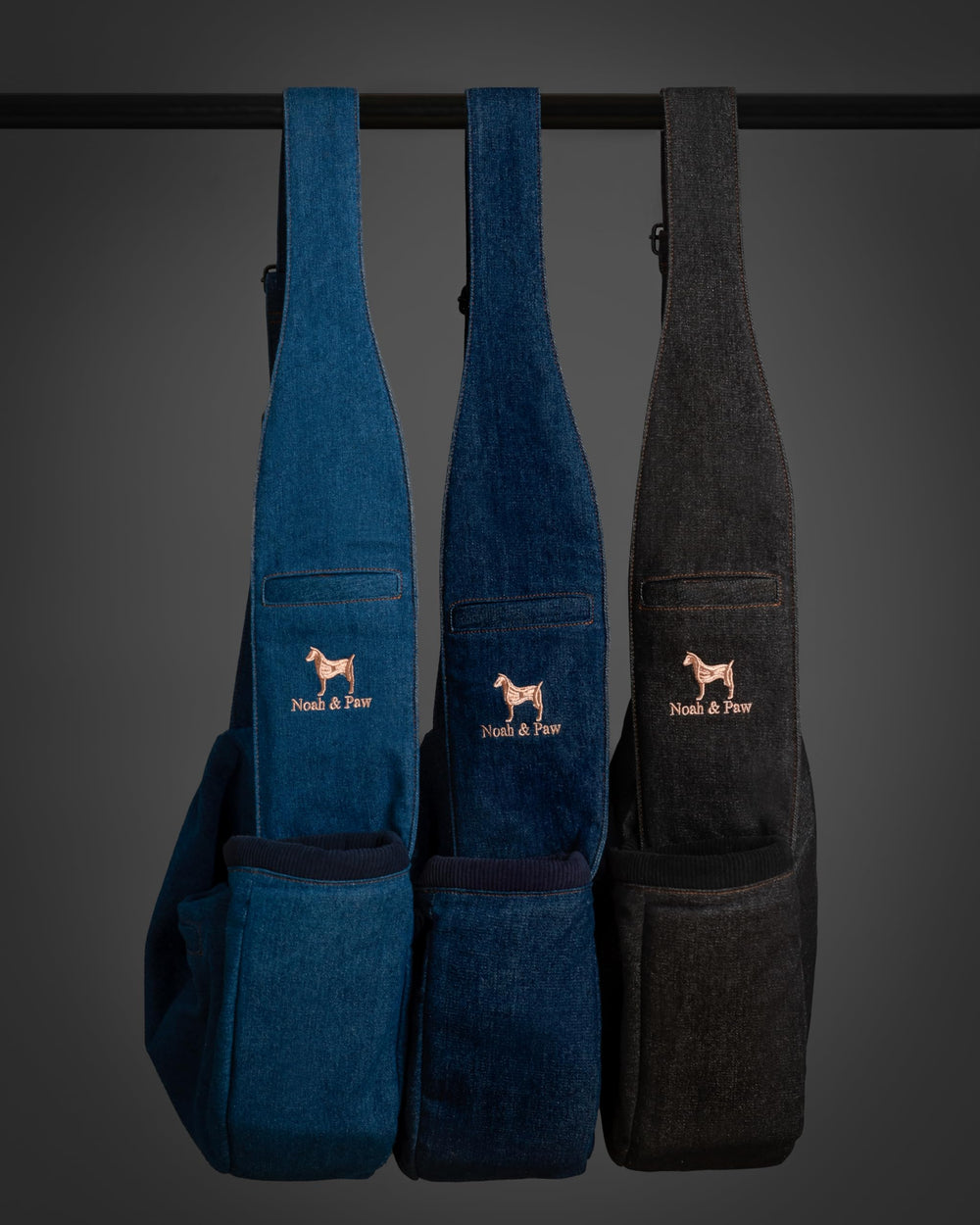NOAH & PAW denim with faux fur lining adds soft warmth.