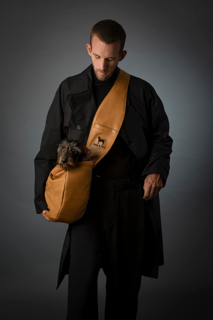 Noah & Paw vegan leather fur lining provides a soft, secure feel during walks