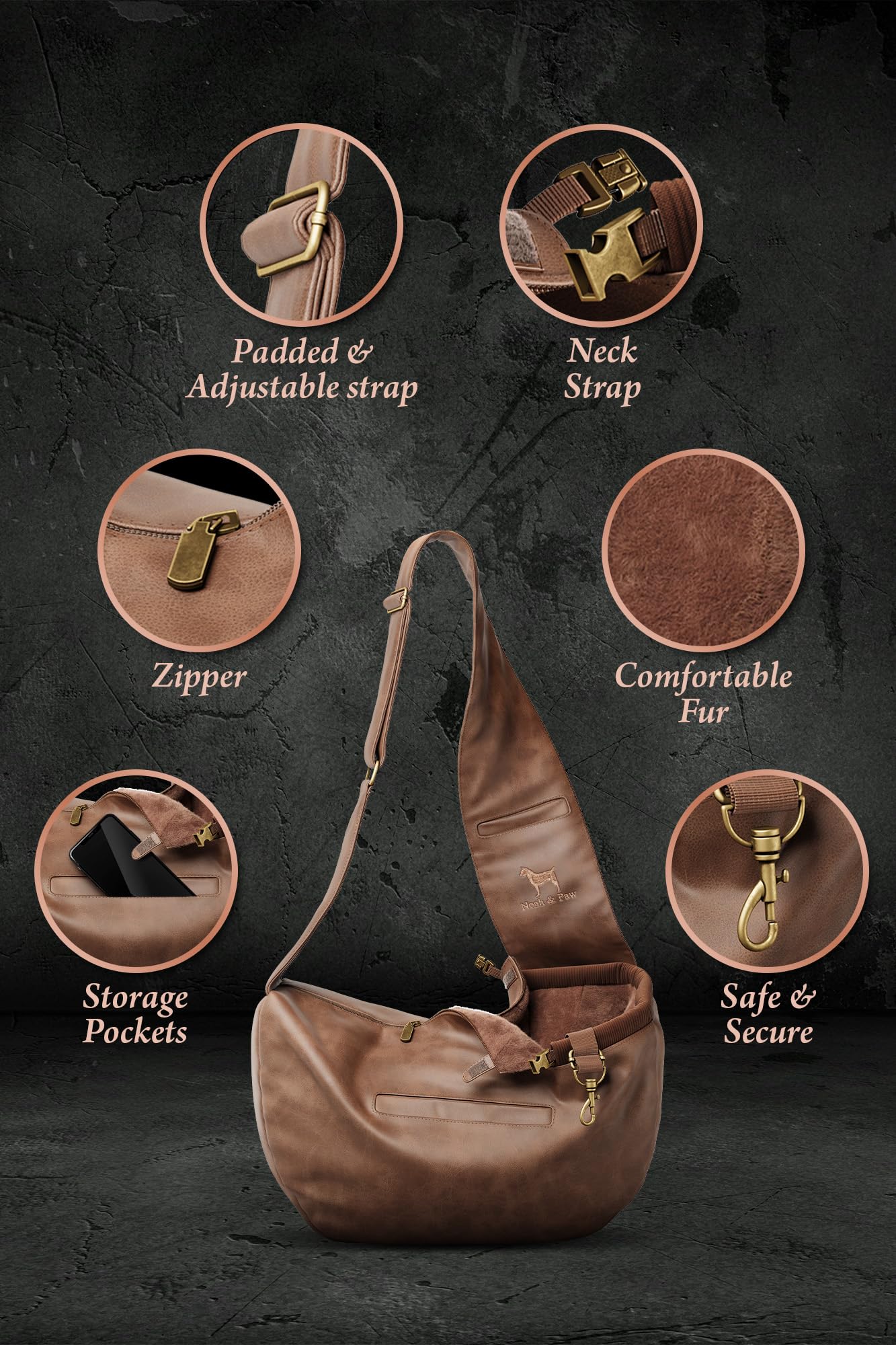 Noah & Paw head-strap clip provides quick secure wear