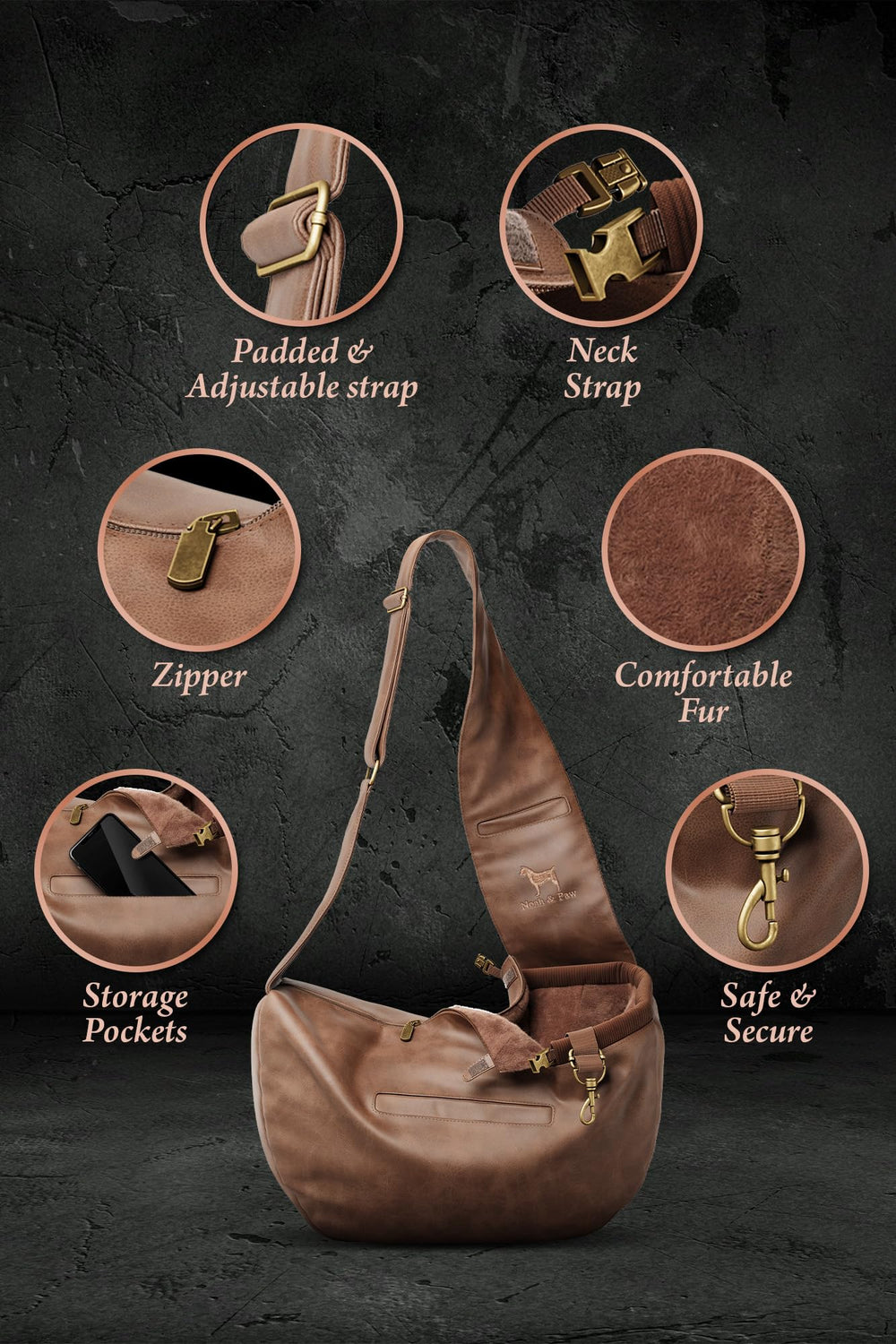 Noah & Paw head-strap clip provides quick secure wear