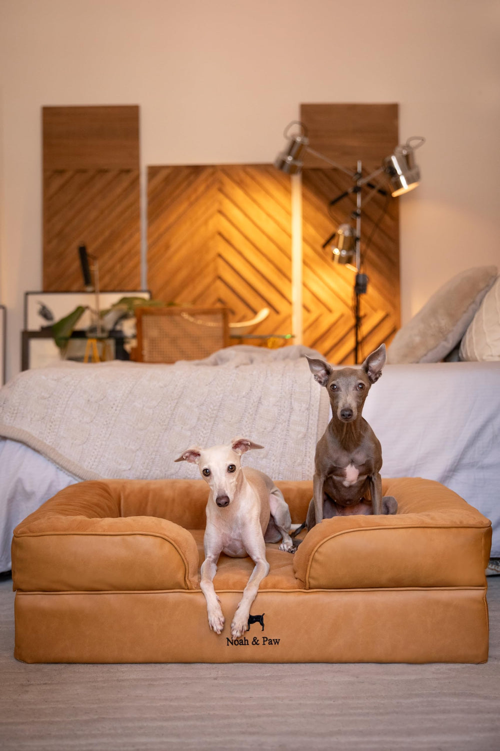 NOAH & PAW large dog bed waterproof inner cover protects against accidents