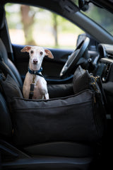 NOAH & PAW car seat side view showing adjustable harness strap for snug fit