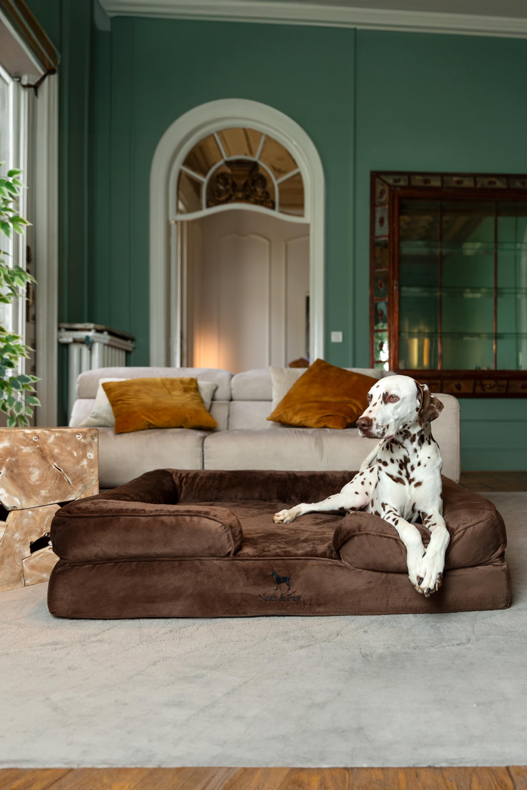NOAH & PAW XL orthopedic memory foam core supports joints and posture.