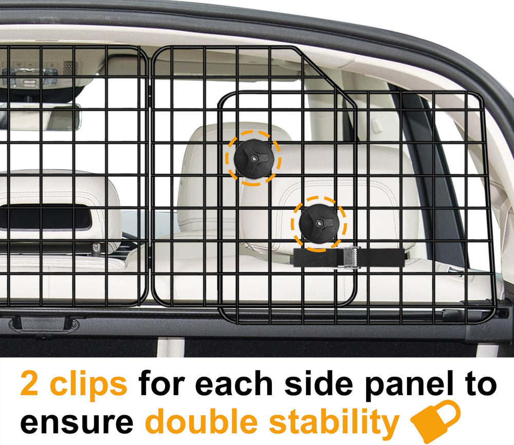 NOAMOO double-stability side panels prevent front-seat access.