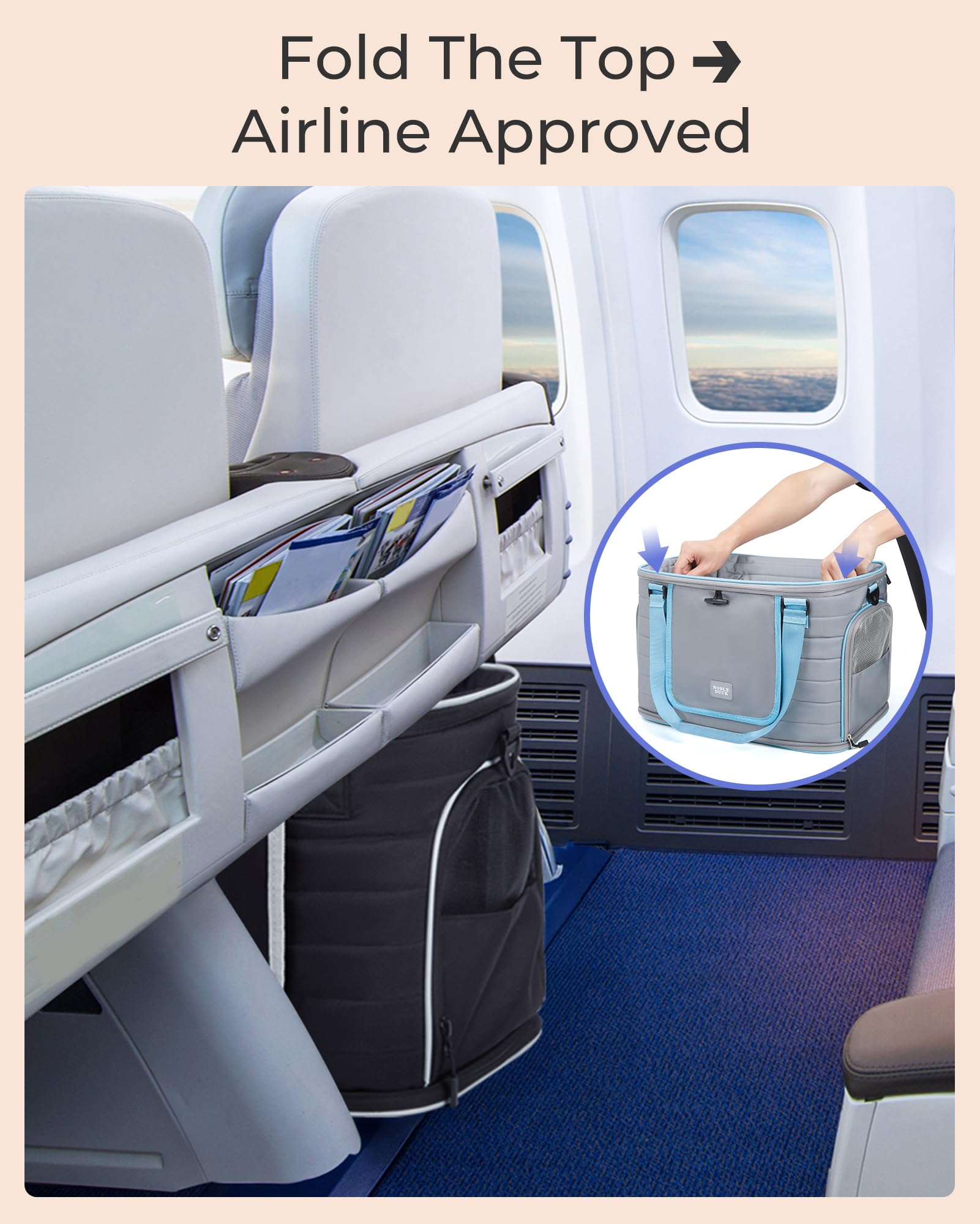 NOBLE DUCK privacy curtain provides private space during transit.