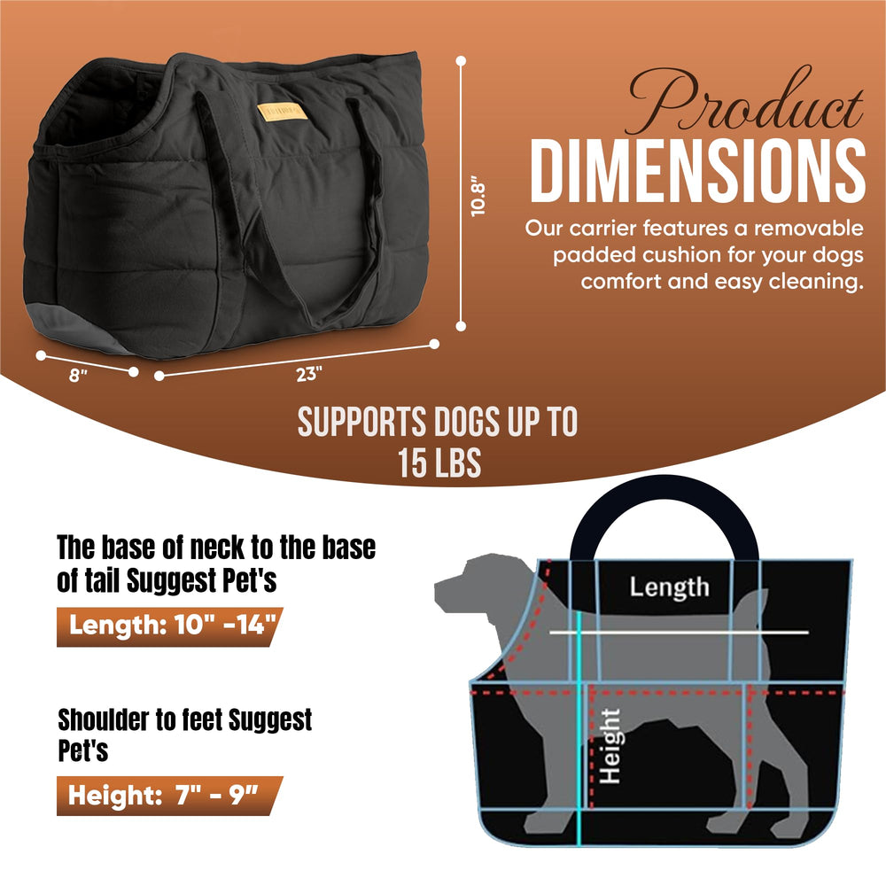 NoblePup plush interior cushion supporting small dogs during trips