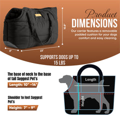 NoblePup plush interior cushion supporting small dogs during trips