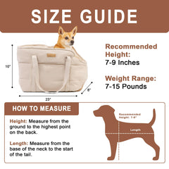 NoblePup plush purse interior with cushioned comfort for pets during trips