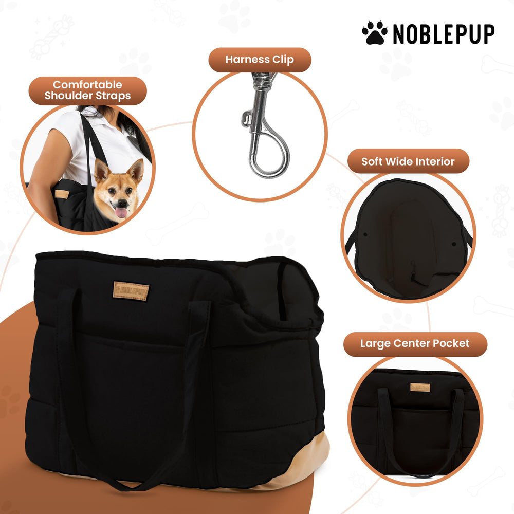 NoblePup safety harness clip prevents escapes during transit