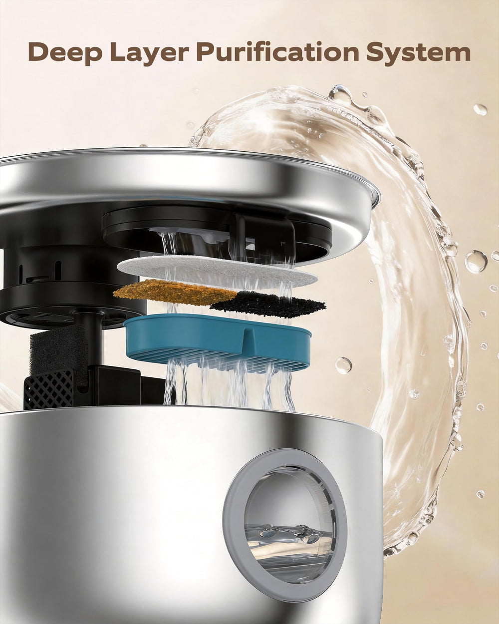 NOBXBON sponge filters six-pack for hair and debris