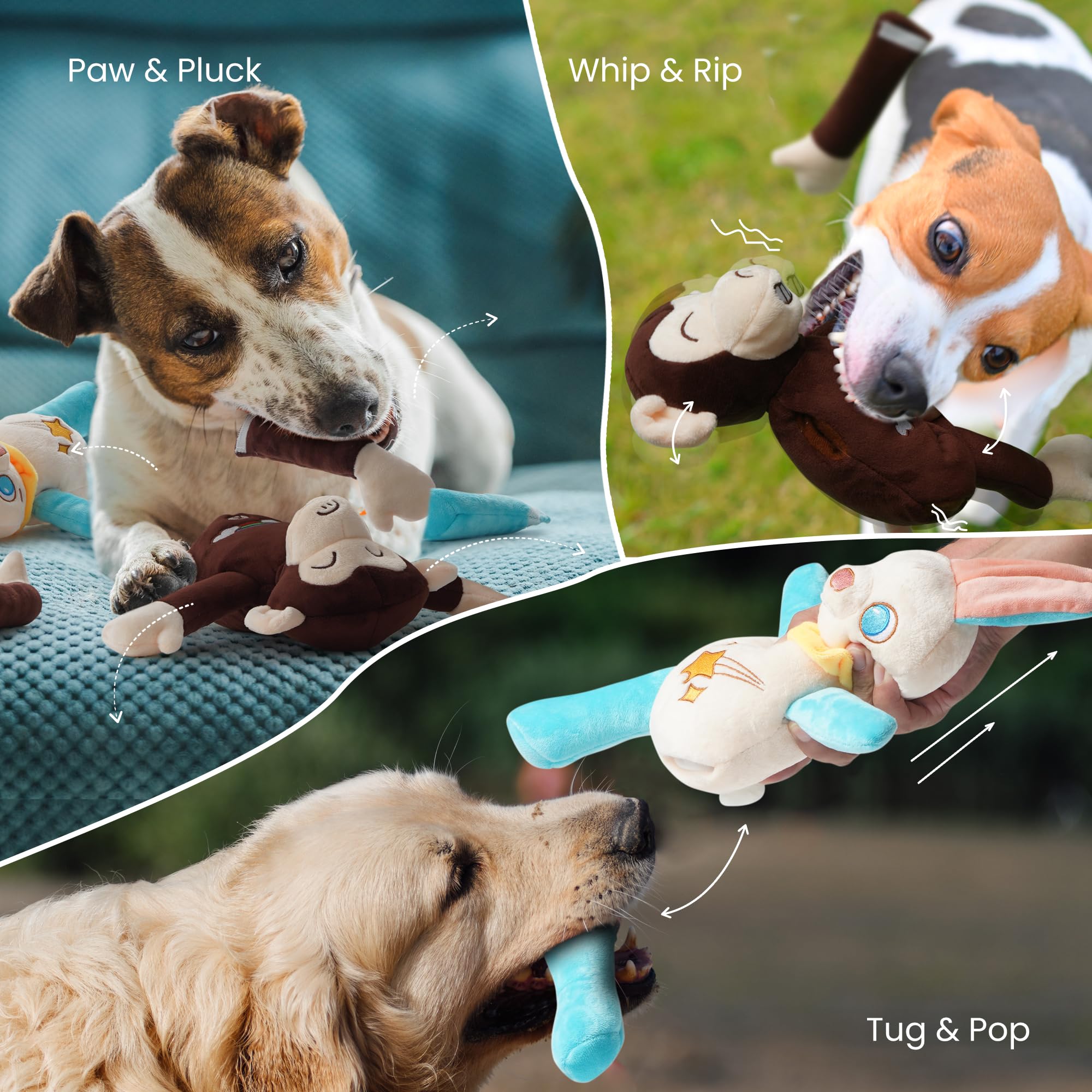 Nocciola all-breed toy designed to challenge small to large dogs.