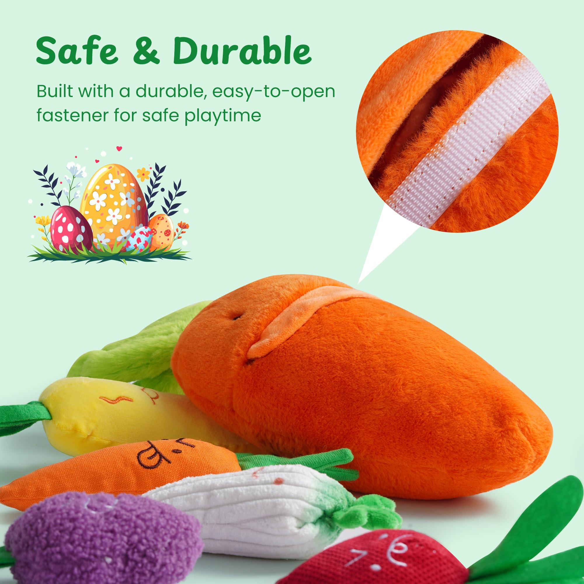 Nocciola Easter gift idea that sparks sniffing, tossing, and gentle teething play.