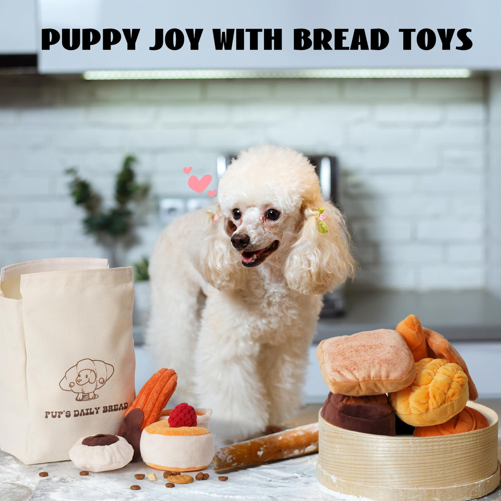 Nocciola croissant toy, cute design promotes gentle play and boredom relief.