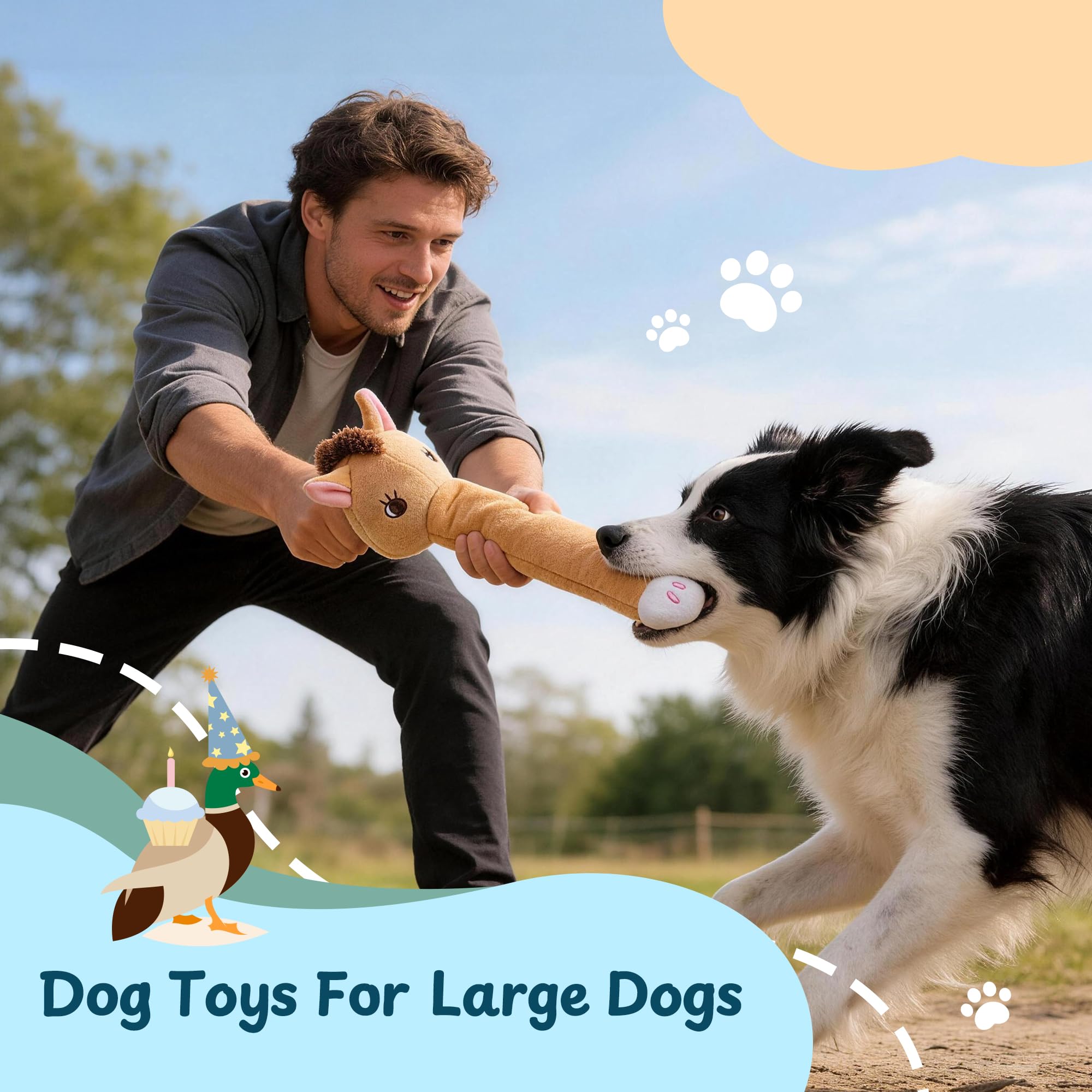 Nocciola reinforced plush is durable for aggressive chewers and daily use