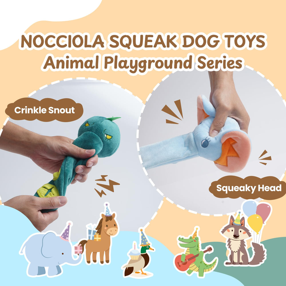 Nocciola long-snout crinkle toy with hidden treats for mental stimulation